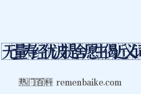 无量寿经优波提舍愿生偈近义词是什么意思的图片